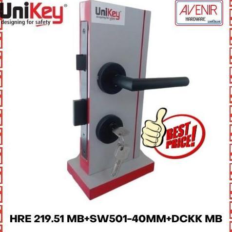 UNIKEY HANDLE ON ROSE HRE 219.51 MB KUNCI PINTU SET HITAM HRE 219.51