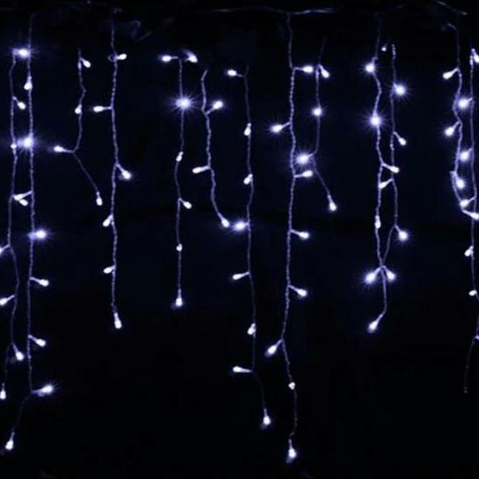 Promo lampu natal tirai / lampu tirai tumbler kelap kelip lampu kedap kedip COD