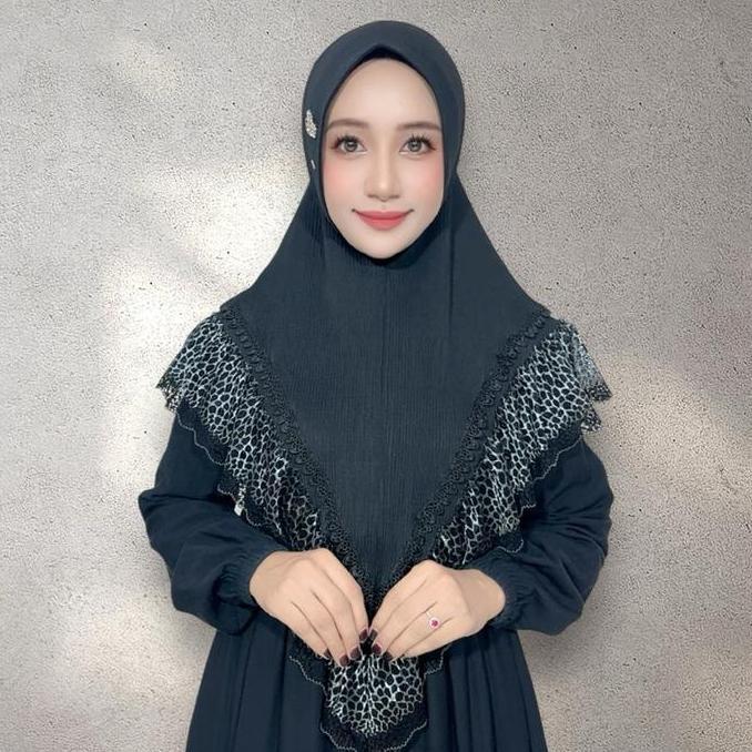 Hijab Selena Soft Pad Sabit Jersey Barbara by FO Hijab Wanita Muslim Dewasa - Kerudung, Nyaman