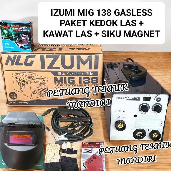 Terjangkau Izumi Mig 138 Mesin Las Izumi Mig 120 A / Trafo Las Izumi Mig 138 120A Gasless
