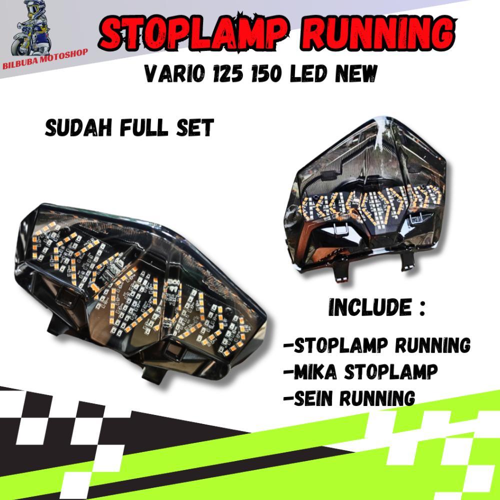 STOPLAMP RUNNING 3IN1 VARIO LED NEW 125 150 7 MODE STOPLAMP VARIO NEW LED LAMPU BELAKANG VARIO