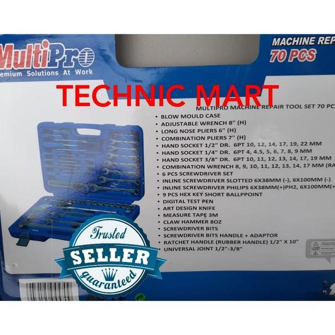 Tool Kit Set Multipro 70 Pcs Mekanik Tool Set