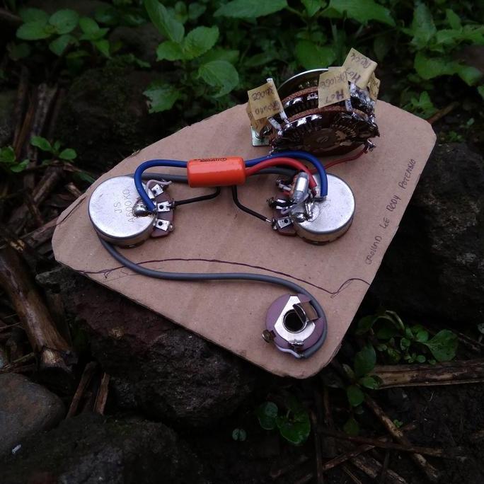 Prewiring Gitar 2 Humbucker HH 5 Way Wiring Harness