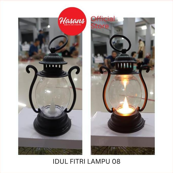 Promo Lampu LED Lentera Lantern Motif Idul Fitri / Dekorasi Hiasan LED Idul Fitri / Lampu Lebaran Hi