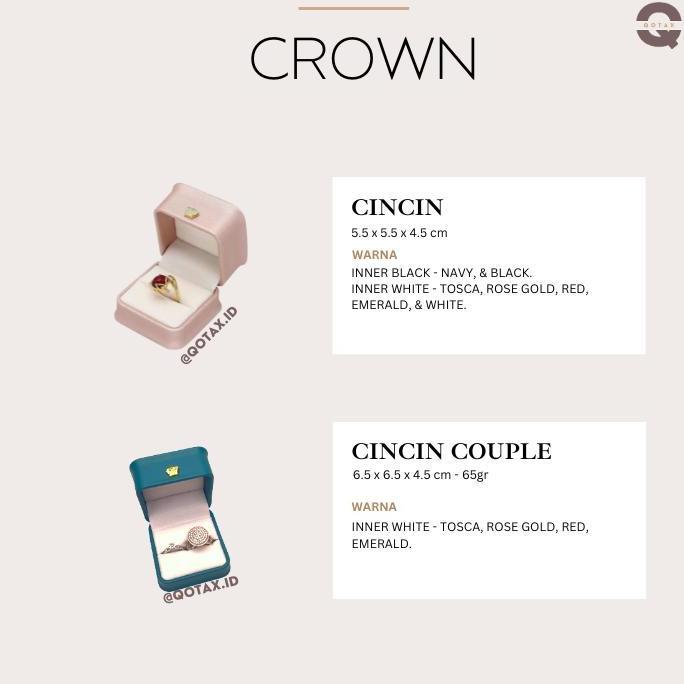 Kotak Perhiasan Mewah Kulit/Jewelry Box Set /Cincin/Kalung/Gelang/1Set