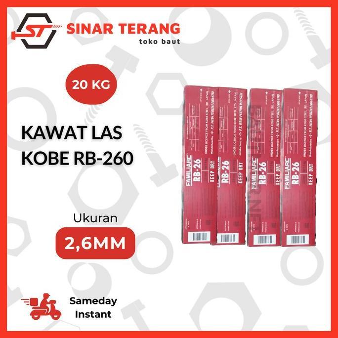 (20KG) Kawat Las Kobe STEEL RB-260 2.6mm / Kobelco