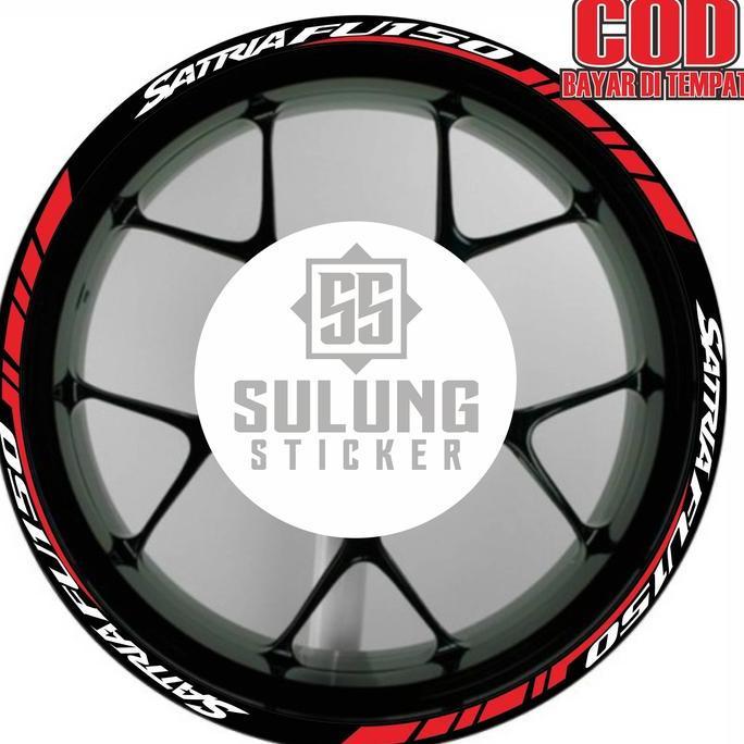 DR354 - Stiker Velg Motor Keren Variasi Suzuki Satria FU Cutting Sticker Pelek