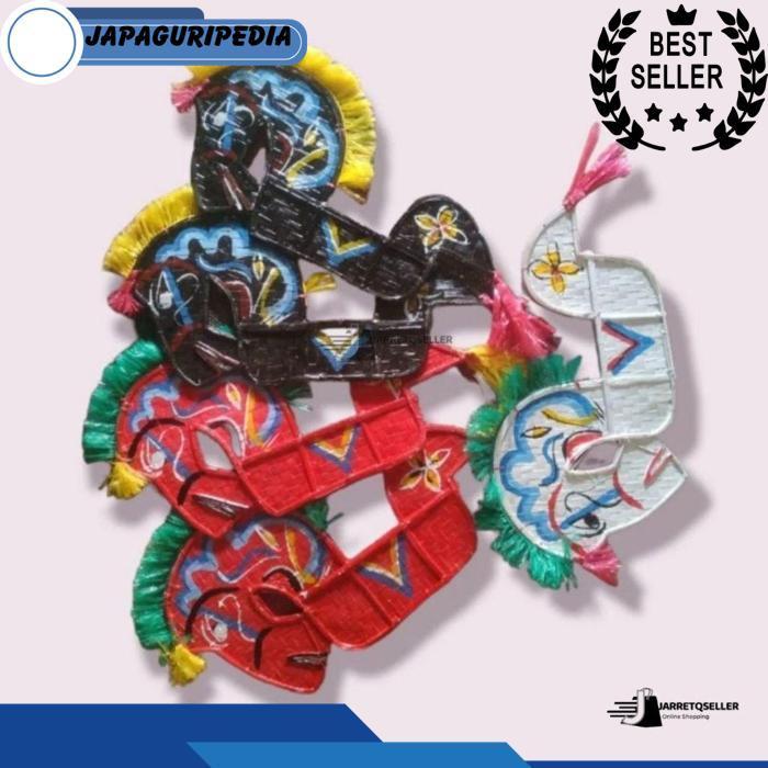 New Paket Setelan Reog Ponorogo|Lengkap Kostum Jaranan Anak|Set Lengkap Reog Anak|Jaran Pecut Topeng