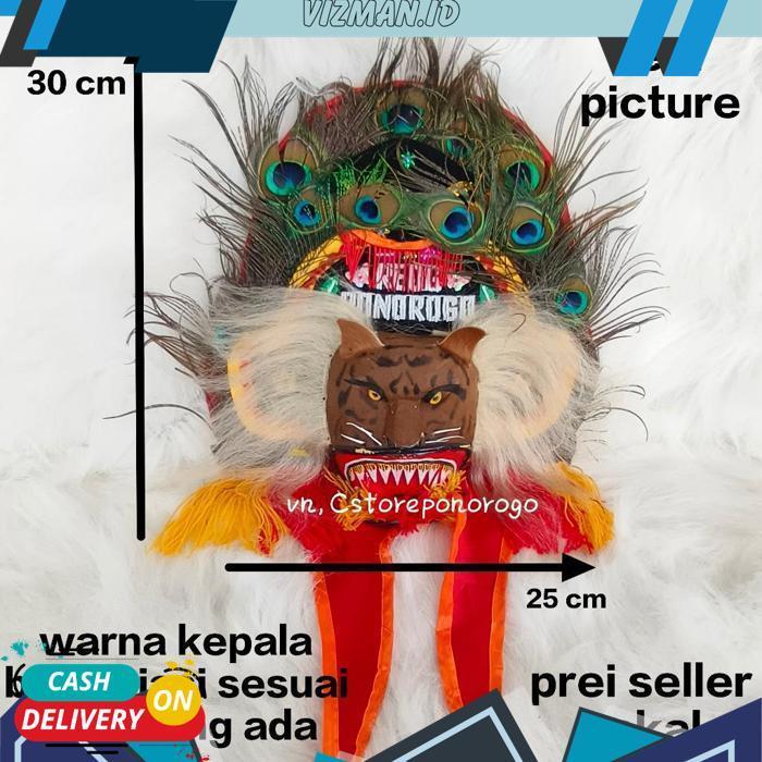 Reog Asli 30 Cm / Reog Anak / Reog Asli / Reog Ponorogo / Reog / Ponorogo / Barongan / Devil / Ganon