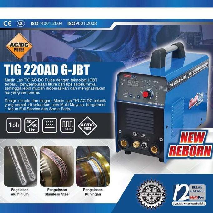 MULTIPRO TIG 220AD M-JB - Mesin Las AC DC Besi Stainless Alumunium
