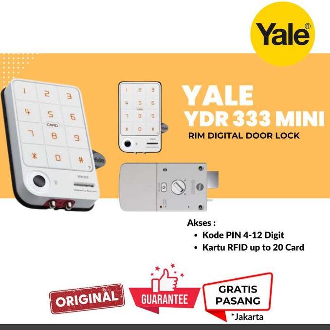 YALE YDR-333 ( YDR333 ) KUNCI PINTU OTOMATIS DIGITAL DOOR LOCK