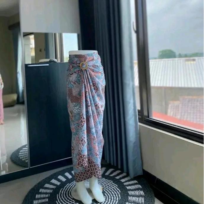 DV322 >> ROK LILIT SILK MOTIF BATIK BUNGA / ROK BATIK / ROK SANTAI / ROK BALI / ROK BAWAHAN KEBAYA K