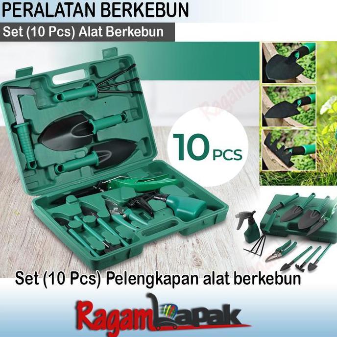 Set (10 Pcs) Pelengkapan alat berkebun / Peralatan berkebun
