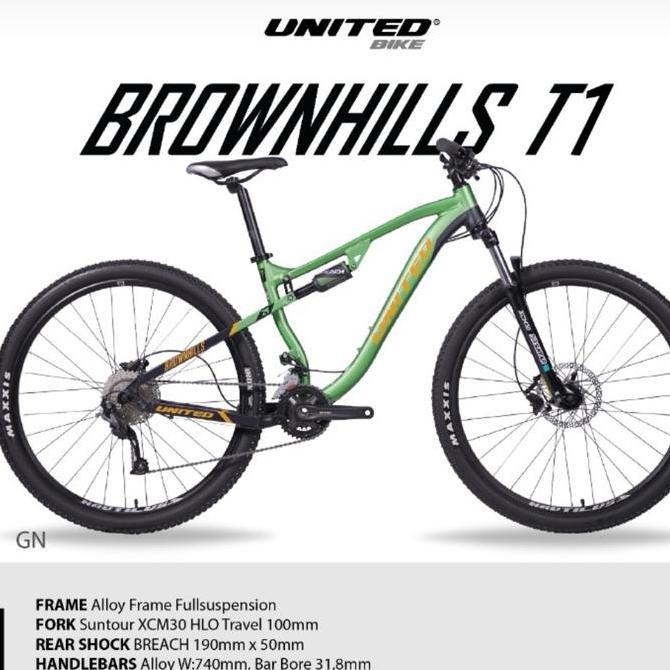 Terbaru Sepeda 27.5 Dan 29 United Brownhills T1 2X9 Speed
