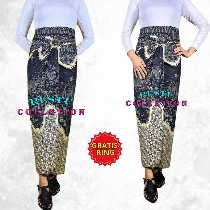 DV101 - RESTU COLLETION-Rok Lilit Batik Motif Terbaru / Kain Lilit Batik Flora / Rok Kebaya  Bawahan