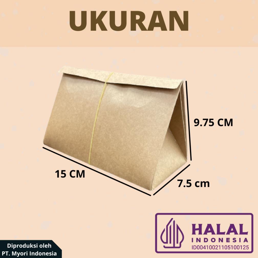 Bisa Cod Bungkus Nasi Lipat | Rice Pack | Kraft + Laminasi ||