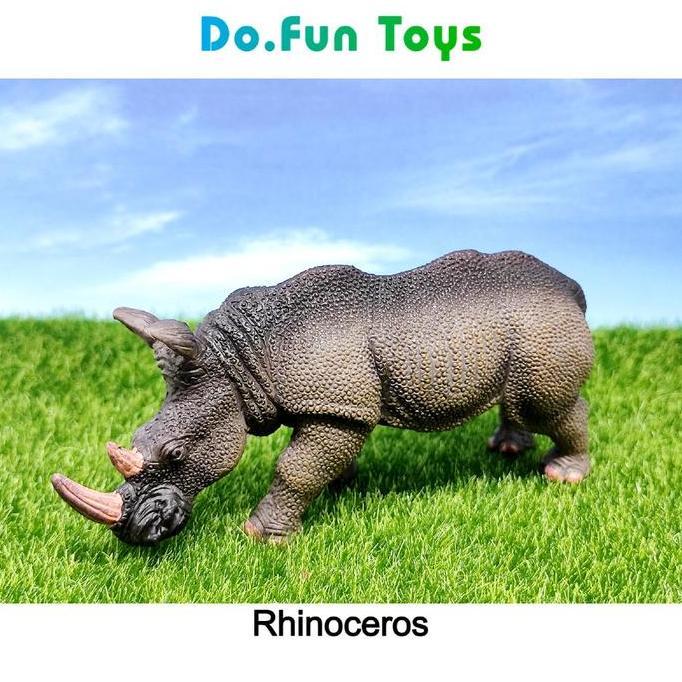 Rhinoceros New Animal Figure / Miniatur Mainan Binatang Badak