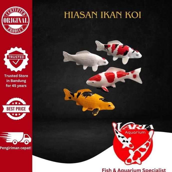Miniatur Ikan Koi  Patung Miniatur Ikan Koi  Hiasan Aquarium