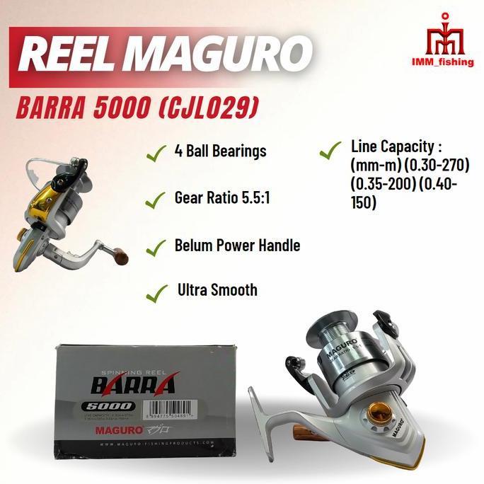 NEW REEL MAGURO BARRA | Alat Gulungan Pancing | Spinning