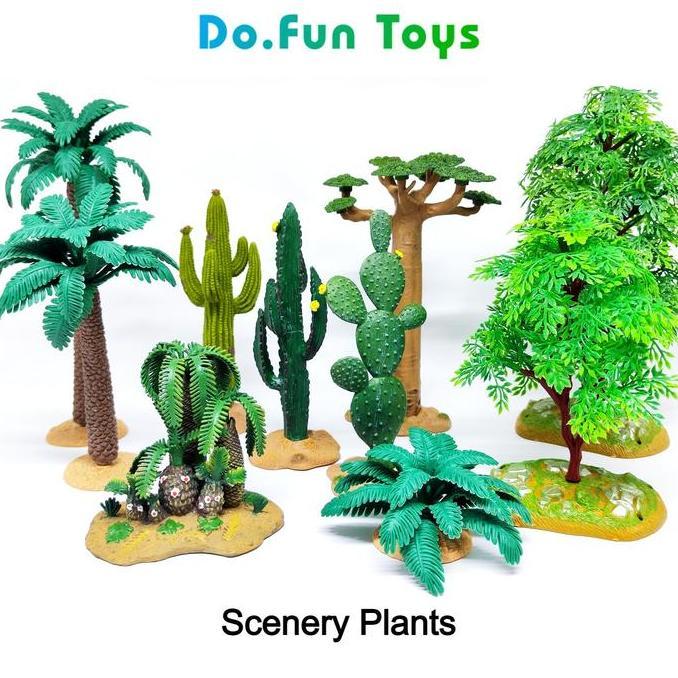 Mainan Miniatur ama Dekorasi Tanaman / Tumbuhan / Pohon / Kaktus