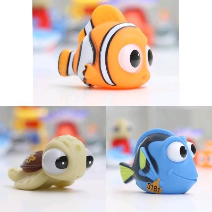 Topper Kue Tema Nemo, Hiasan Kue Nemo Dory, Mainan Ikan Nemo Karet