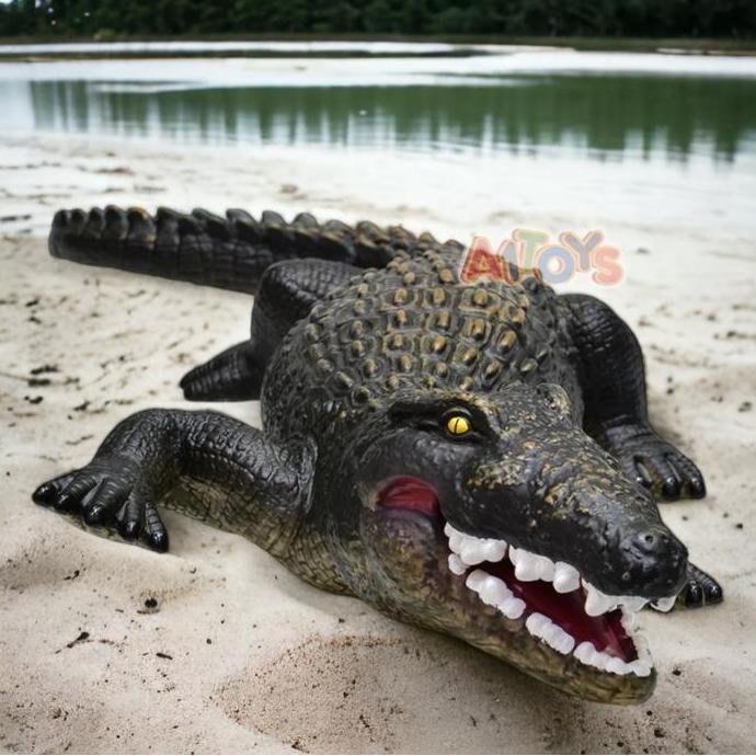 Mainan miniatur Buaya Croile 56 cm jumbo