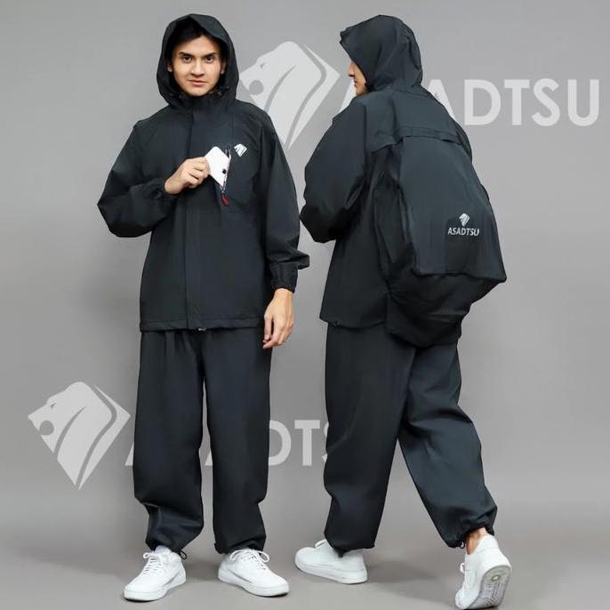 Eiger Official - Jas Hujan Ransel Turtle Pack Setelan Dewasa Pria Wanita