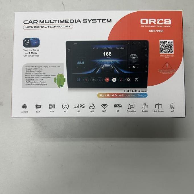 Head Unit android Orca ADR-9988 Eco series 10inch