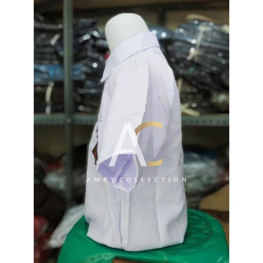 Seragam Sekolah Baju SD Kemeja Putih lengan pendek Bahan GS Kelas 1-6