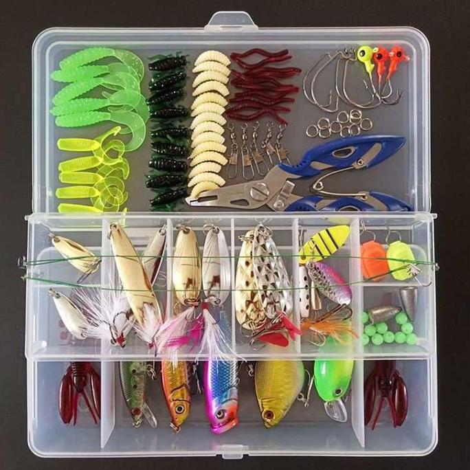 Set Umpan Casting 1 Set Umpan Casting 45Pcs 95Pcs 109Pcs Lengkap Murah Umpan Casting Gabus Toman Ham