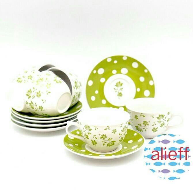 Cangkirgelascangir Set Gelas Set Kopin Isi 12 Pcs .Free Buble Wrap