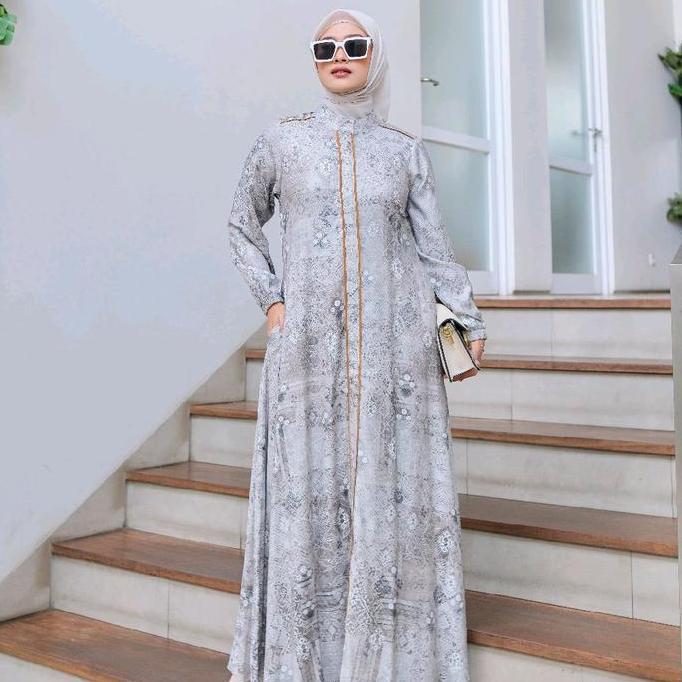 gamis Darby all new.bahan England original lis tangan dan Tengah Terlaris