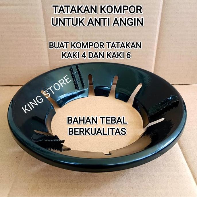 TATAKAN COVER KOMPOR GAS ANTI ANGIN KAKI 6 ANTI SLIP LICIN DAN HEMAT