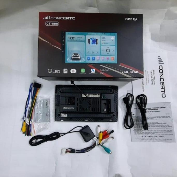 head unit android 9 inch CONCERTO ram 2/32gb