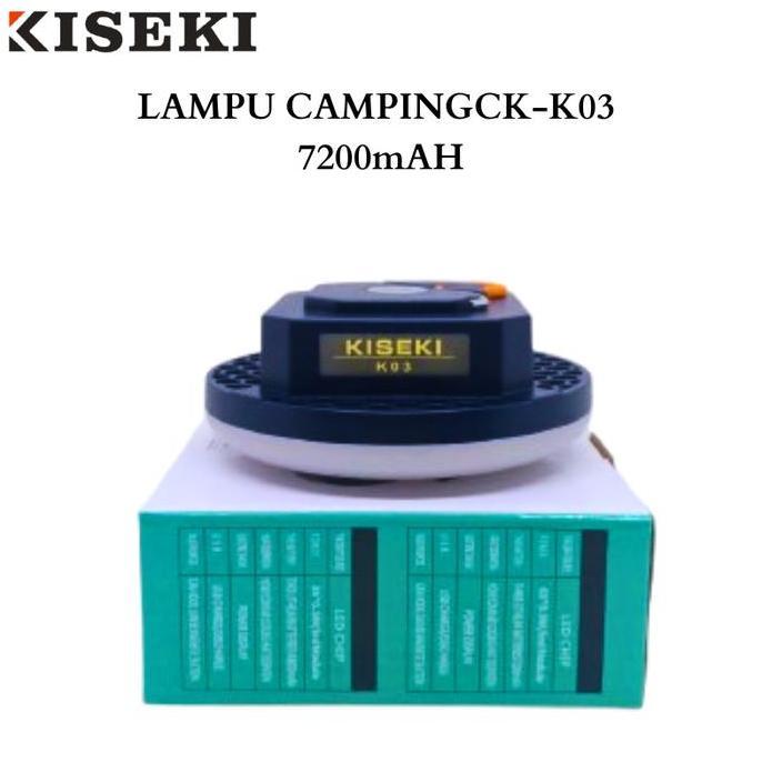 Kiseki Lampu Camping CK-K03 Kapasitas Baterai 7200mAH 60*0,5 LED Module Lampu Dinding Magnet Lampu G