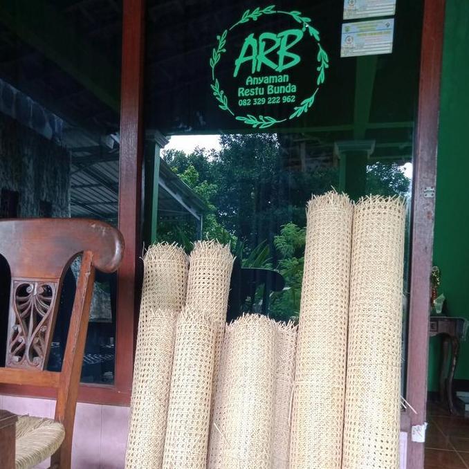 anyaman rotan lembaran / webbing rotan (paket custom)