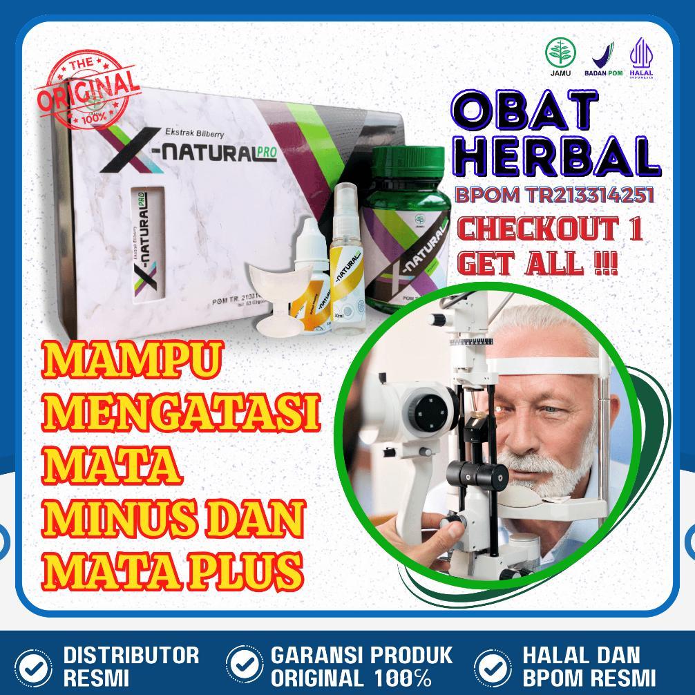 Bahreee_ - X Natural Pro Herbal Mata Minus Plus Kabur Buram Original BPOM