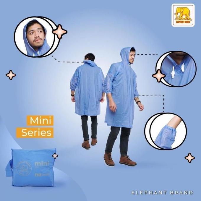 DV157 >> Jas Hujan Ponco Ceria Hiu 202/Jas Hujan Elmondo Ponco Poncho Lengan