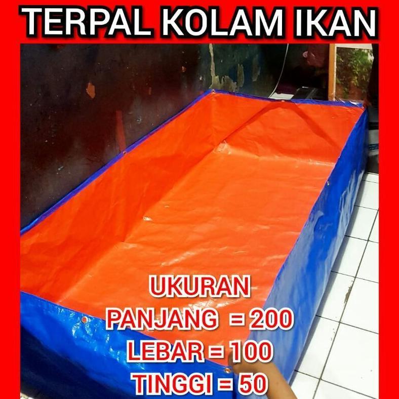 Bisa Cod Terpal Kolam Ikan A3 200X100X50 Buat Ikan Lele ,,
