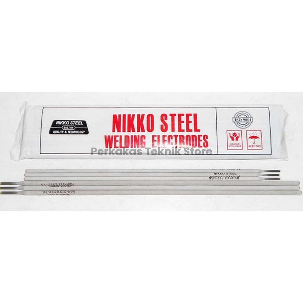 Kawat Las NSN308 2.6mm 3.2mm 4mm NIKKO STEEL Elektroda NSN 308 2.6 3.2 4 Welding Listrik Kemasan Per