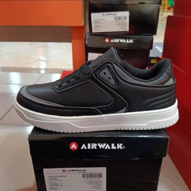Sepatu Casual Pria Airwalk Colin Black / White Mens Original