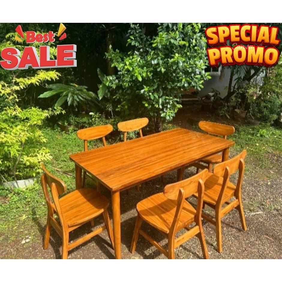 Set Meja Makan kursi Ropan Kursi 6