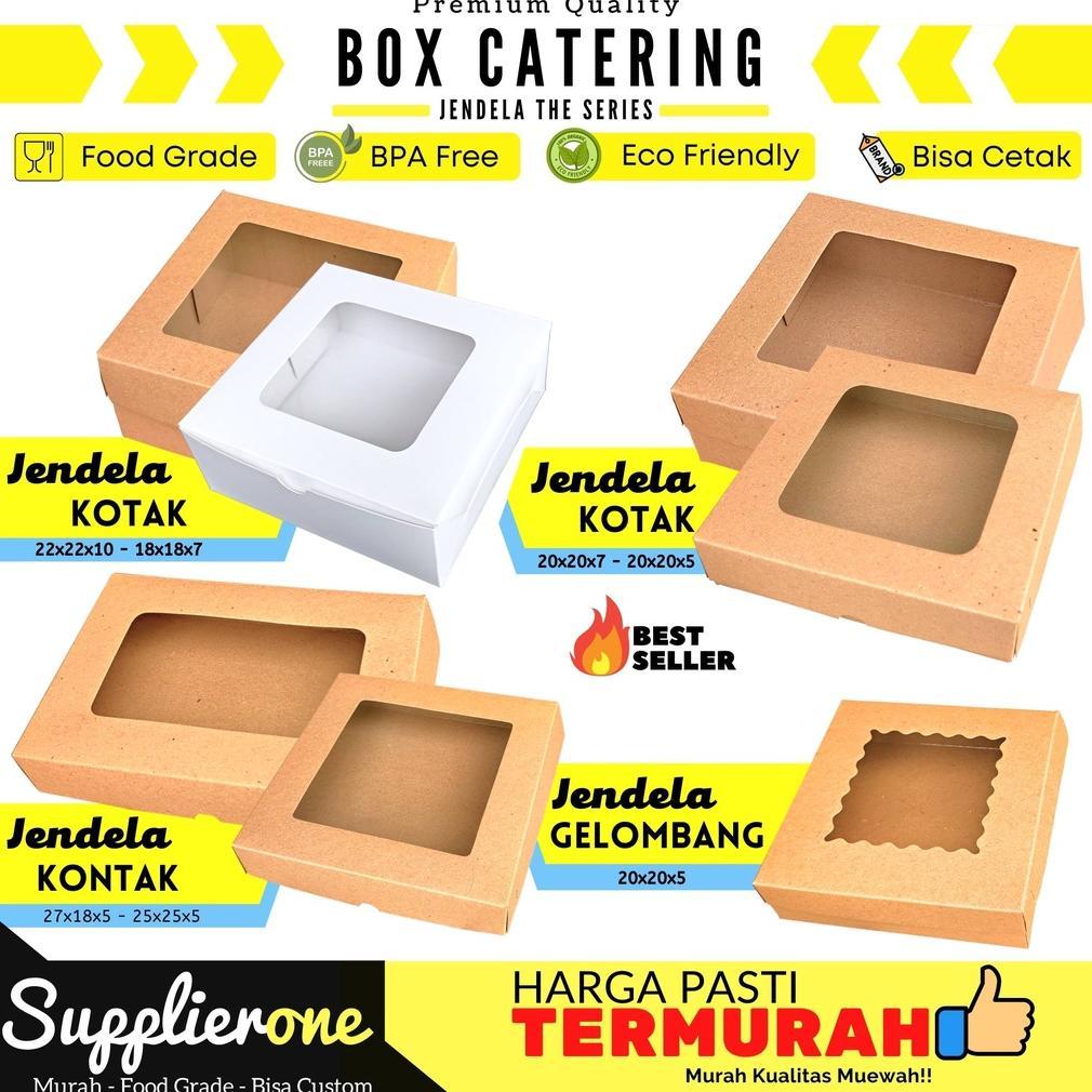 Bisa Cod Box Catering Jendela / Dus Catering / Box Catering / Box Souvenir / Box Bolu / Dus Pizza / 
