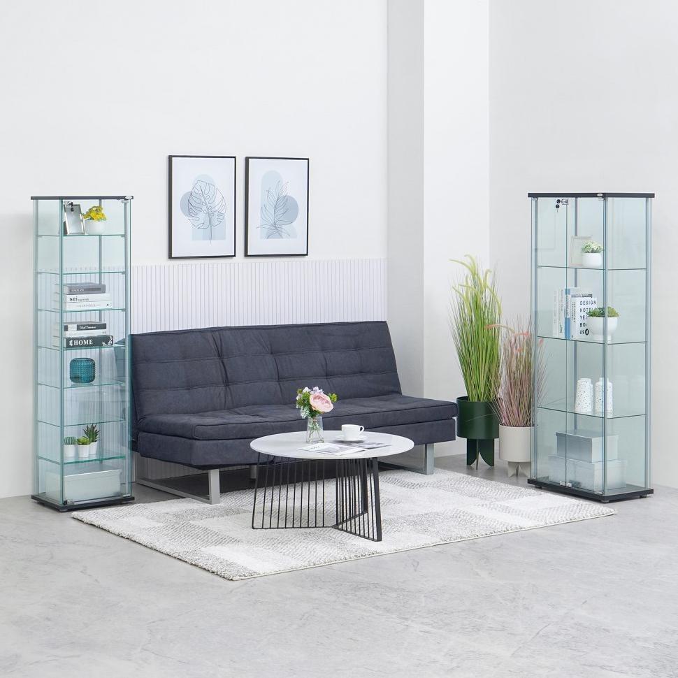 Informa Newvy Curio Lemari Pajang 8 Tingkat Dengan Kunci - Putih Display Cabinet Kabinet Koleksi Paj