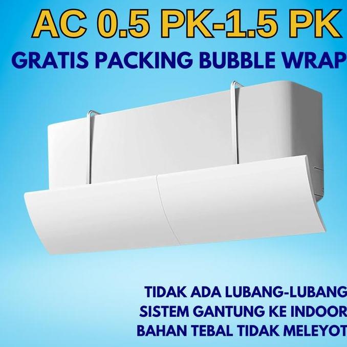 DB17 - Talang AC Penahan Angin Cover AC Indoor Penghalang AC Kamar Pelindung Penutup AC Anti Angin 1