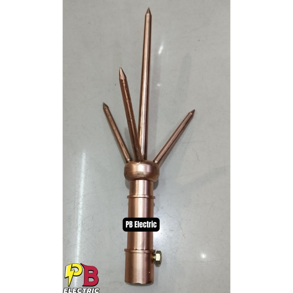 Tombak Anti Petir Trisula / Penangkal Petir Trisula / Trisula Penangkal Petir (Non Paket)