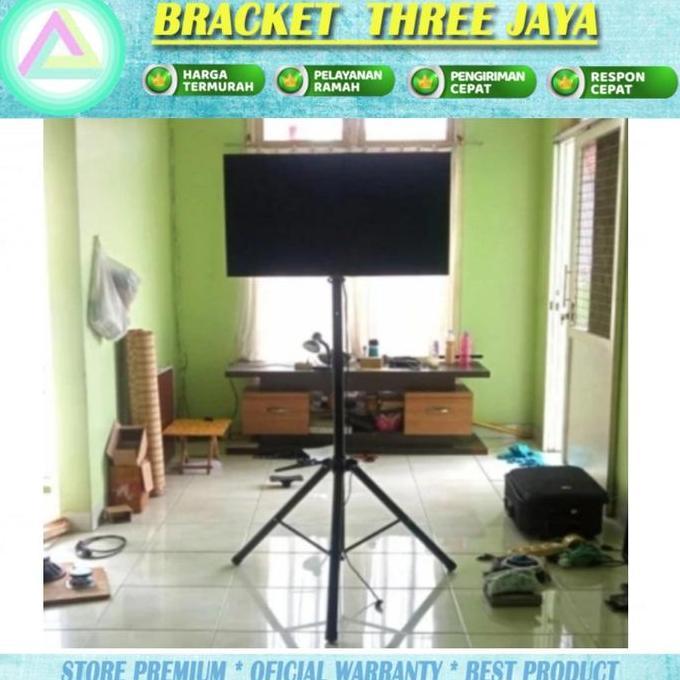 DB52 - BRACKET TV STANDING TRIPOD 24 INCH - 55 INCH / TV PORTABLE IMPORT