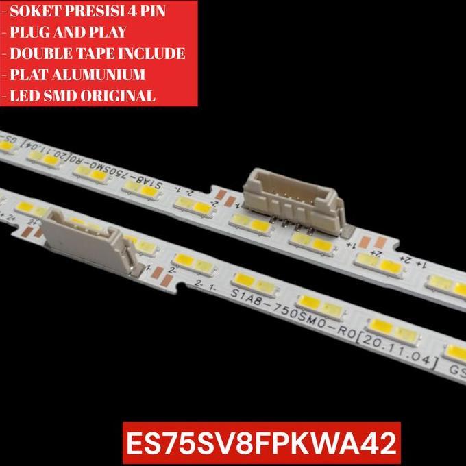 DF164 - BACKLIGHT TV LED SAMSUNG 75 INC 75AU8000 75AU7000 UA75AU8000 LAMPU BL