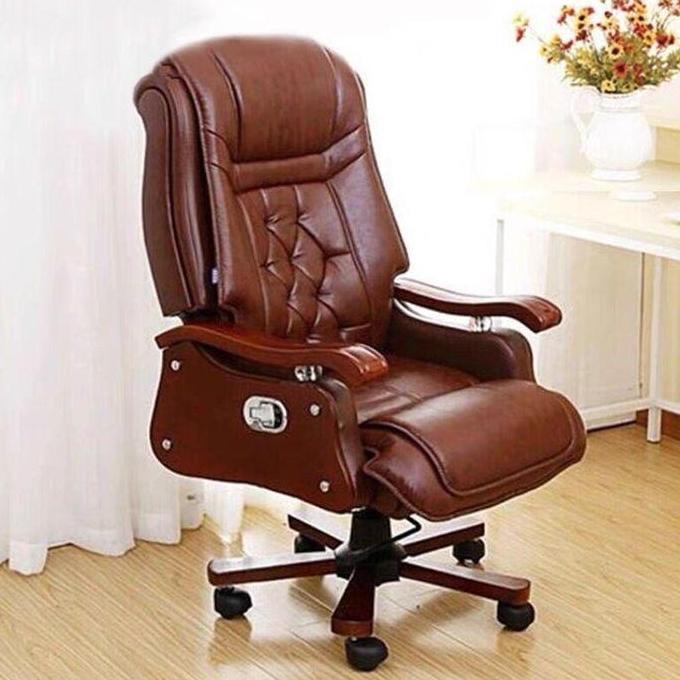Stetig Furniture Milano Chair - Kursi Direktur kulit asli Kantor