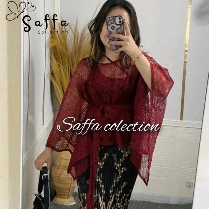 Atasan Brokat Renda / Cape Brookat / Atasan Brokat Simpel / Brokat Wisuda / Kebaya Kondangan Remaja 